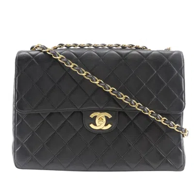 Pre-owned Chanel Black Leather Shoulder Bag ()