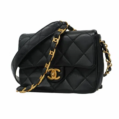 Pre-owned Chanel Black Leather Shoulder Bag ()