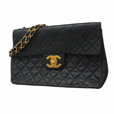 Pre-owned Chanel Black Leather Shoulder Bag ()