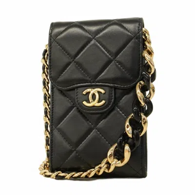 Pre-owned Chanel Black Leather Shoulder Bag ()