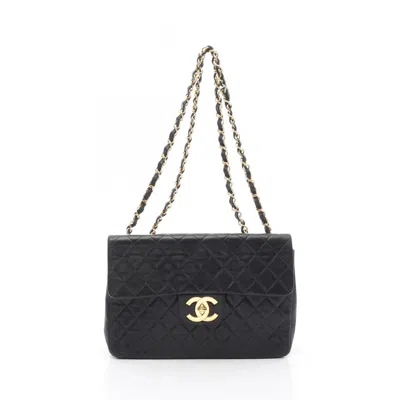 Pre-owned Chanel Black Leather Shoulder Bag ()