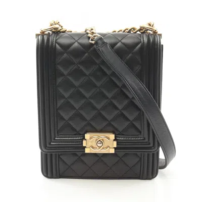 Pre-owned Chanel Black Leather Shoulder Bag ()