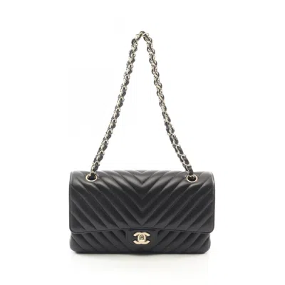 Pre-owned Chanel Black Leather Shoulder Bag ()