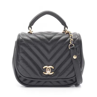 Pre-owned Chanel Black Leather Shoulder Bag ()