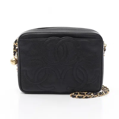 Pre-owned Chanel Black Leather Shoulder Bag ()