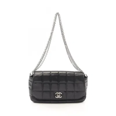 Pre-owned Chanel Black Leather Shoulder Bag ()