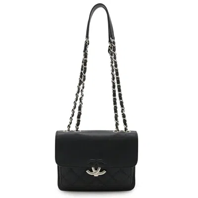 Pre-owned Chanel Black Leather Shoulder Bag ()