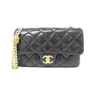 Pre-owned Chanel Black Leather Shoulder Bag ()