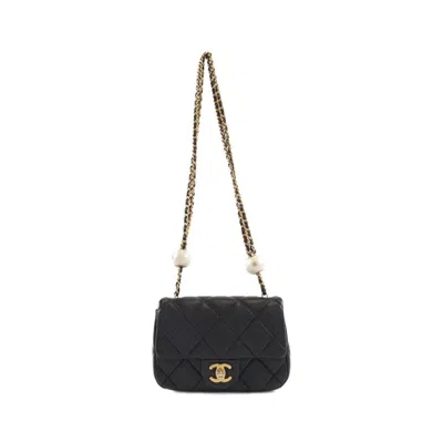 Pre-owned Chanel Black Leather Shoulder Bag ()