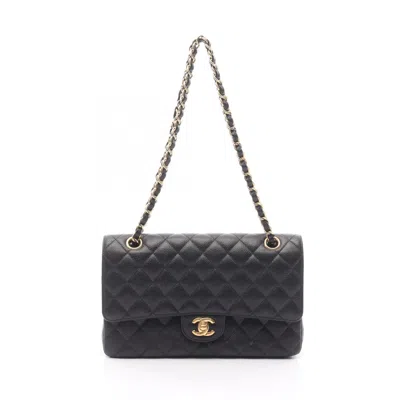 Pre-owned Chanel Black Leather Shoulder Bag ()