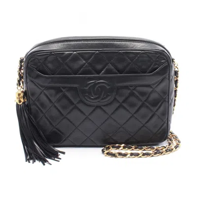 Pre-owned Chanel Black Leather Shoulder Bag ()