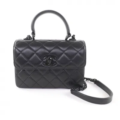 Pre-owned Chanel Black Leather Shoulder Bag ()