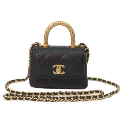 Pre-owned Chanel Black Leather Shoulder Bag ()