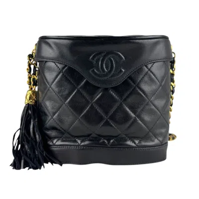 Pre-owned Chanel Black Leather Shoulder Bag ()