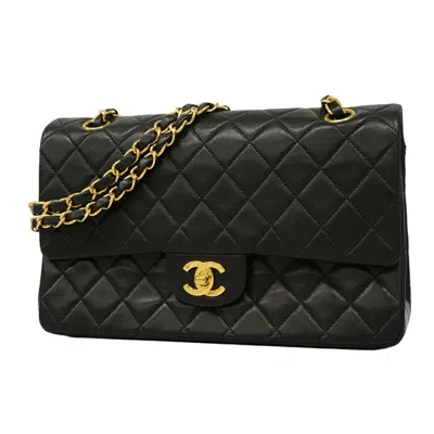 Pre-owned Chanel Black Leather Shoulder Bag ()