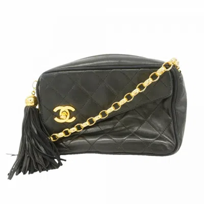 Pre-owned Chanel Black Leather Shoulder Bag ()