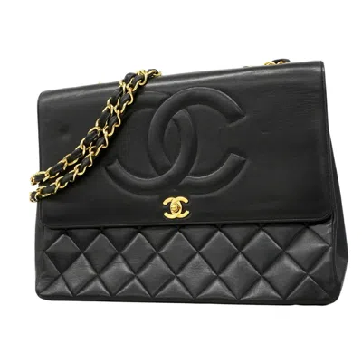 Pre-owned Chanel Black Leather Shoulder Bag ()