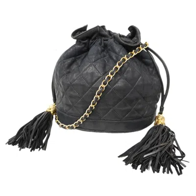 Pre-owned Chanel Black Leather Shoulder Bag ()
