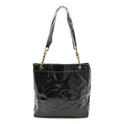 Pre-owned Chanel Black Leather Shoulder Bag Tote Bag ()