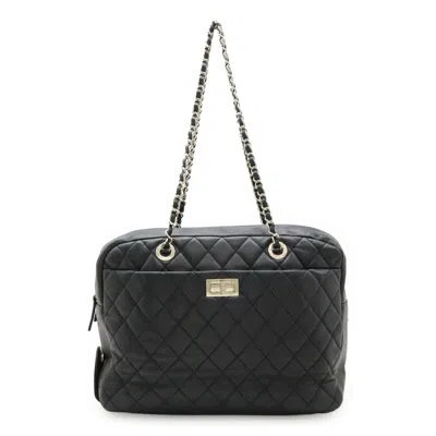 Pre-owned Chanel Black Leather Shoulder Bag Tote Bag ()