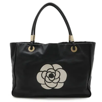 Pre-owned Chanel Black Leather Shoulder Bag Tote Bag ()