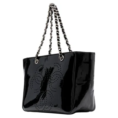Pre-owned Chanel Black Leather Shoulder Tote Bag