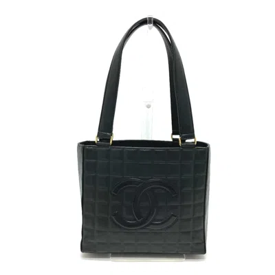 Pre-owned Chanel Black Leather Tote Bag ()