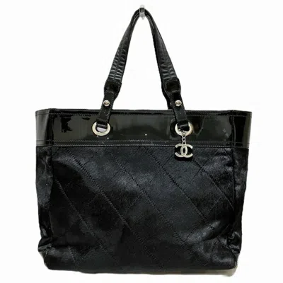 Pre-owned Chanel Black Leather Tote Bag ()