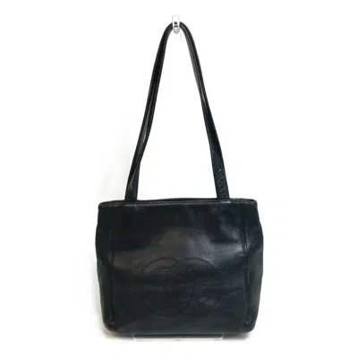 Pre-owned Chanel Black Leather Tote Bag ()