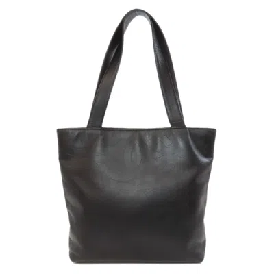 Pre-owned Chanel Black Leather Tote Bag ()