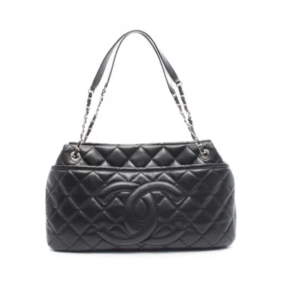 Pre-owned Chanel Black Leather Tote Bag ()