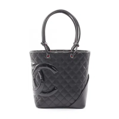 Pre-owned Chanel Black Leather Tote Bag ()