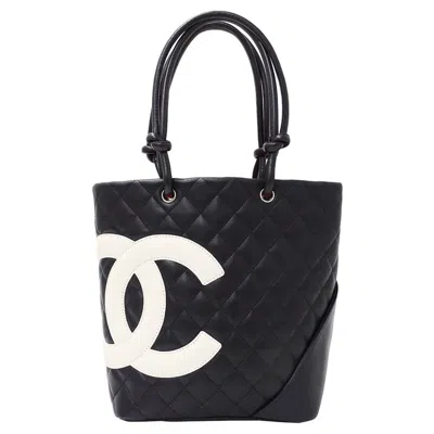 Pre-owned Chanel Black Leather Tote Bag ()