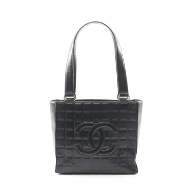 Pre-owned Chanel Black Leather Tote Bag ()