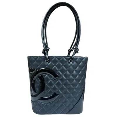 Pre-owned Chanel Black Leather Tote Bag ()