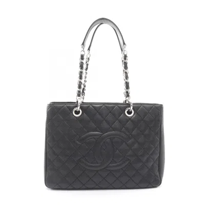 Pre-owned Chanel Black Leather Tote Bag ()