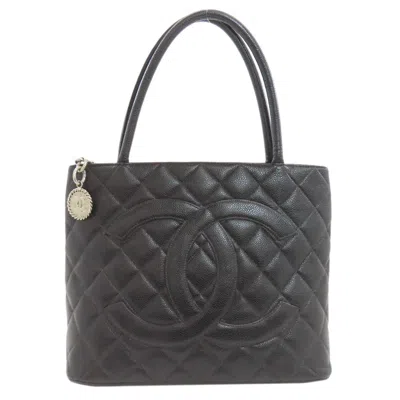Pre-owned Chanel Black Leather Tote Bag ()
