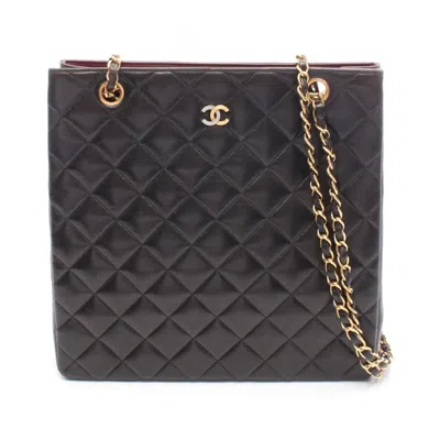 Pre-owned Chanel Black Leather Tote Bag ()