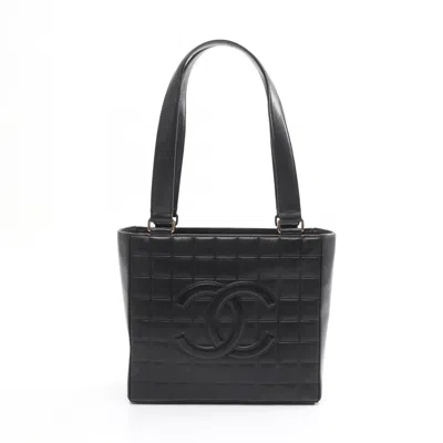 Pre-owned Chanel Black Leather Tote Bag ()