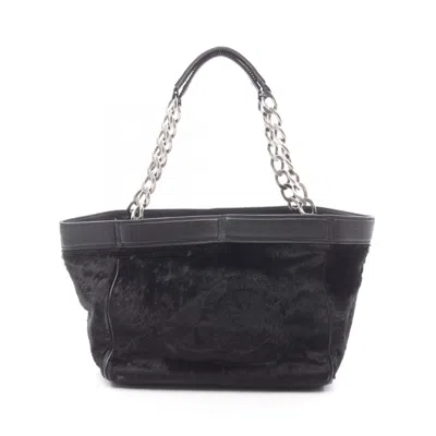 Pre-owned Chanel Black Leather Tote Bag ()