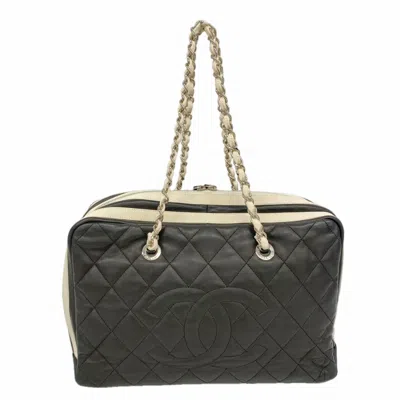 Pre-owned Chanel Black Leather Tote Bag ()