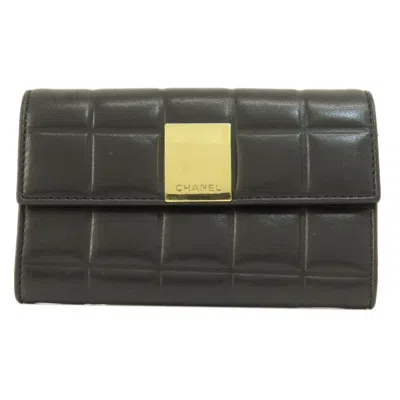 Pre-owned Chanel Black Leather Wallet (bi-fold) ()