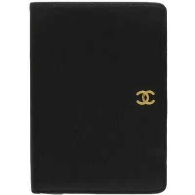 Pre-owned Chanel Black Leather Wallet (bi-fold) ()