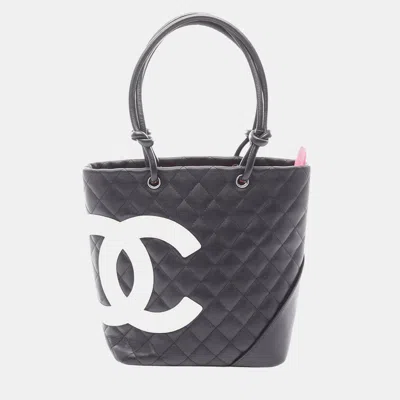 Pre-owned Chanel Black Medium Cambon Ligne Tote