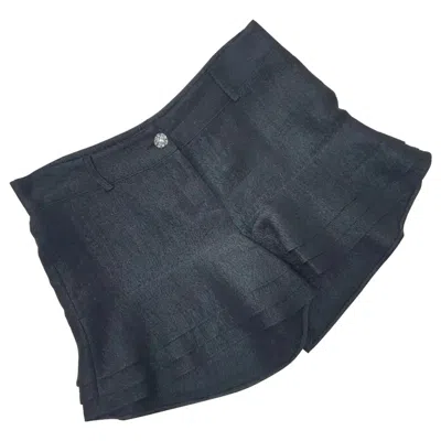 Pre-owned Chanel Black Mini Shorts