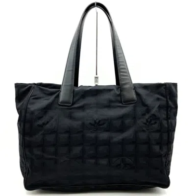 Pre-owned Chanel Black New Travel Line Handbag Tote Bag ()