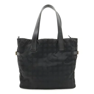 Pre-owned Chanel Black New Travel Line Shoulder Bag Tote Bag ()