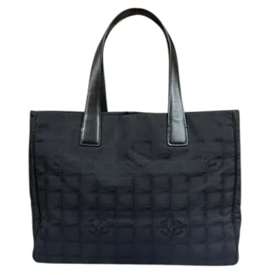 Pre-owned Chanel Black New Travel Line Tote Bag ()