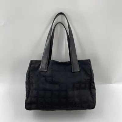 Pre-owned Chanel Black New Travel Line Tote Bag ()