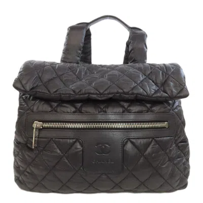 Pre-owned Chanel Black Nylon Backpack ()
